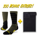 Merino Wool Performance Sock & Bino Visor Bundle